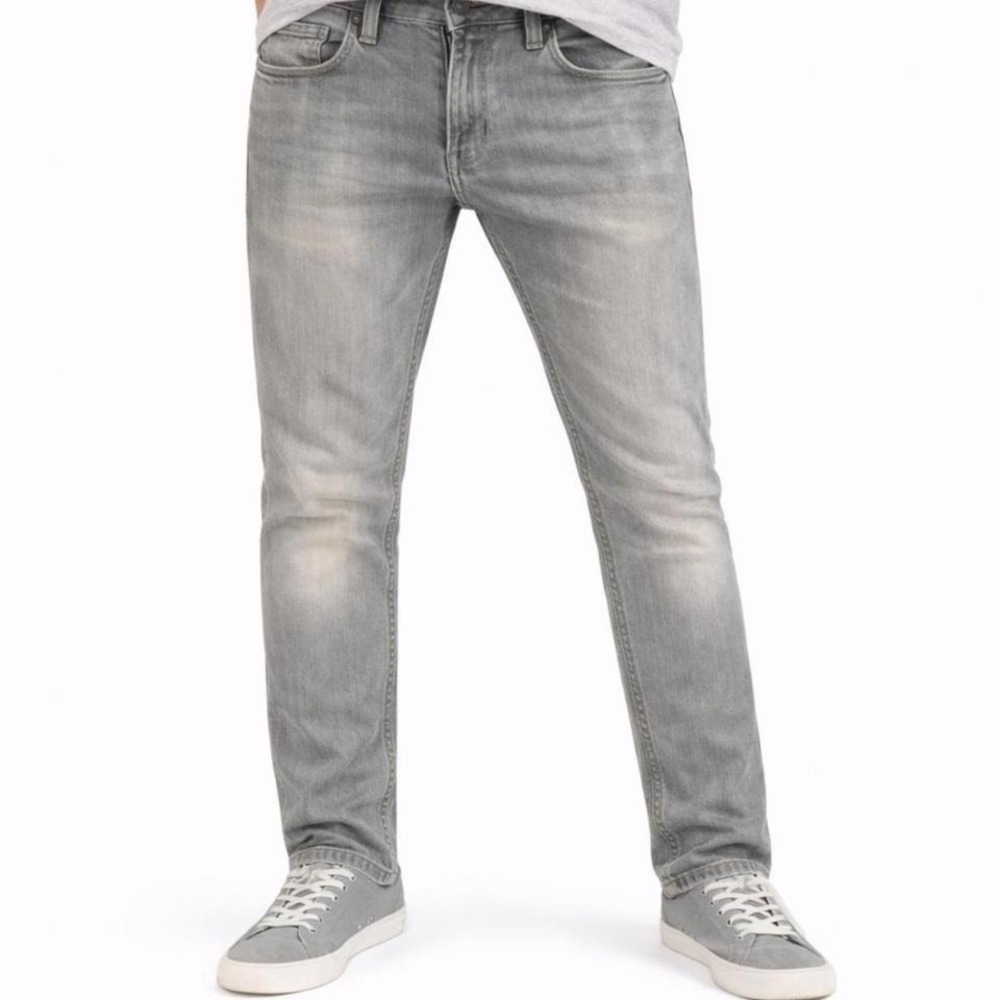 Tony Hawk Mens Skinny Jeans Gray Denim Skater Pants 30x32 RN73277